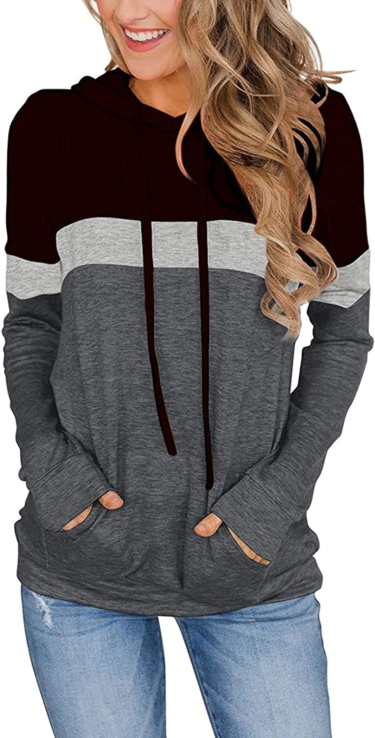 Womens Tops Ladies Tunics Casual Shirts Long Sleeve Hoodie Pullover Blouses Loose Fitting Tees Fashion Clothing Sweatshirts - Image 1